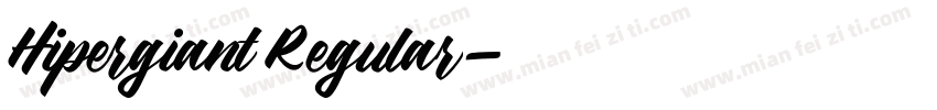 Hipergiant Regular字体转换